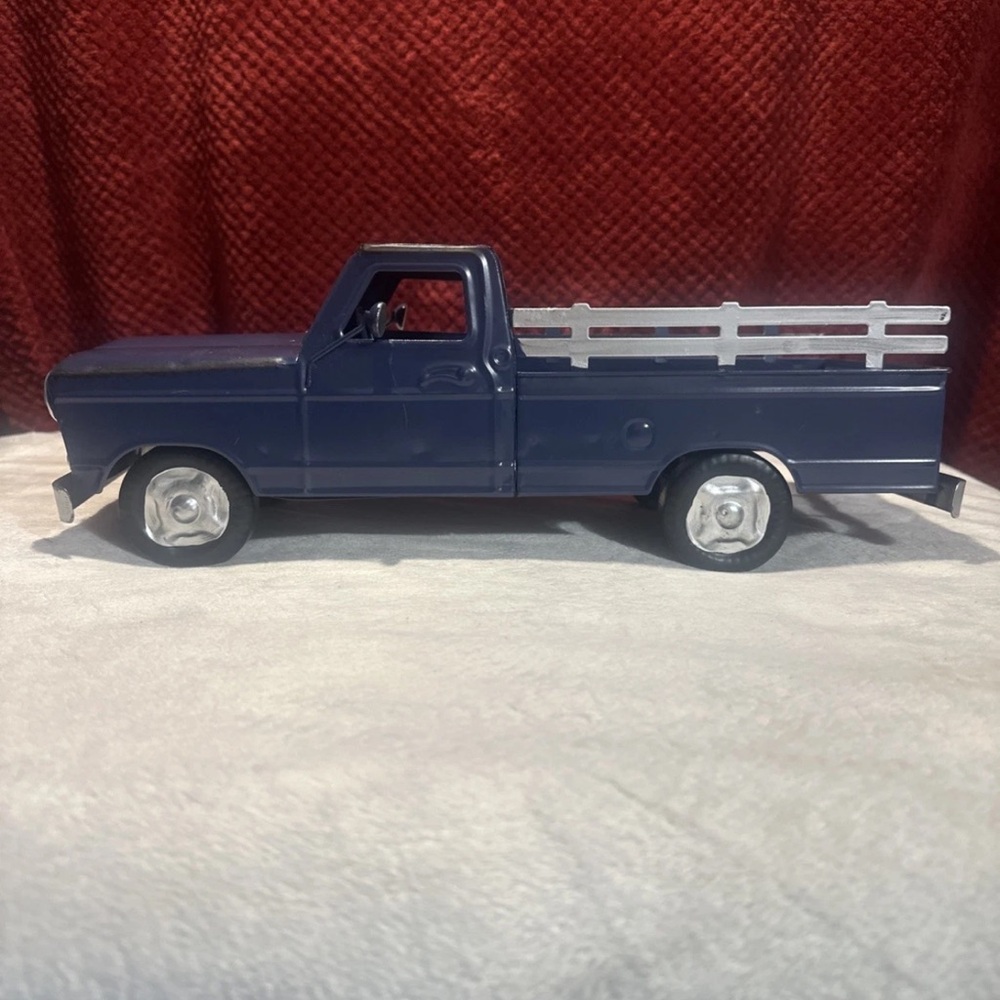 Blue Metal Pick Up Truck, Ashland Decoration 15x6.5” New